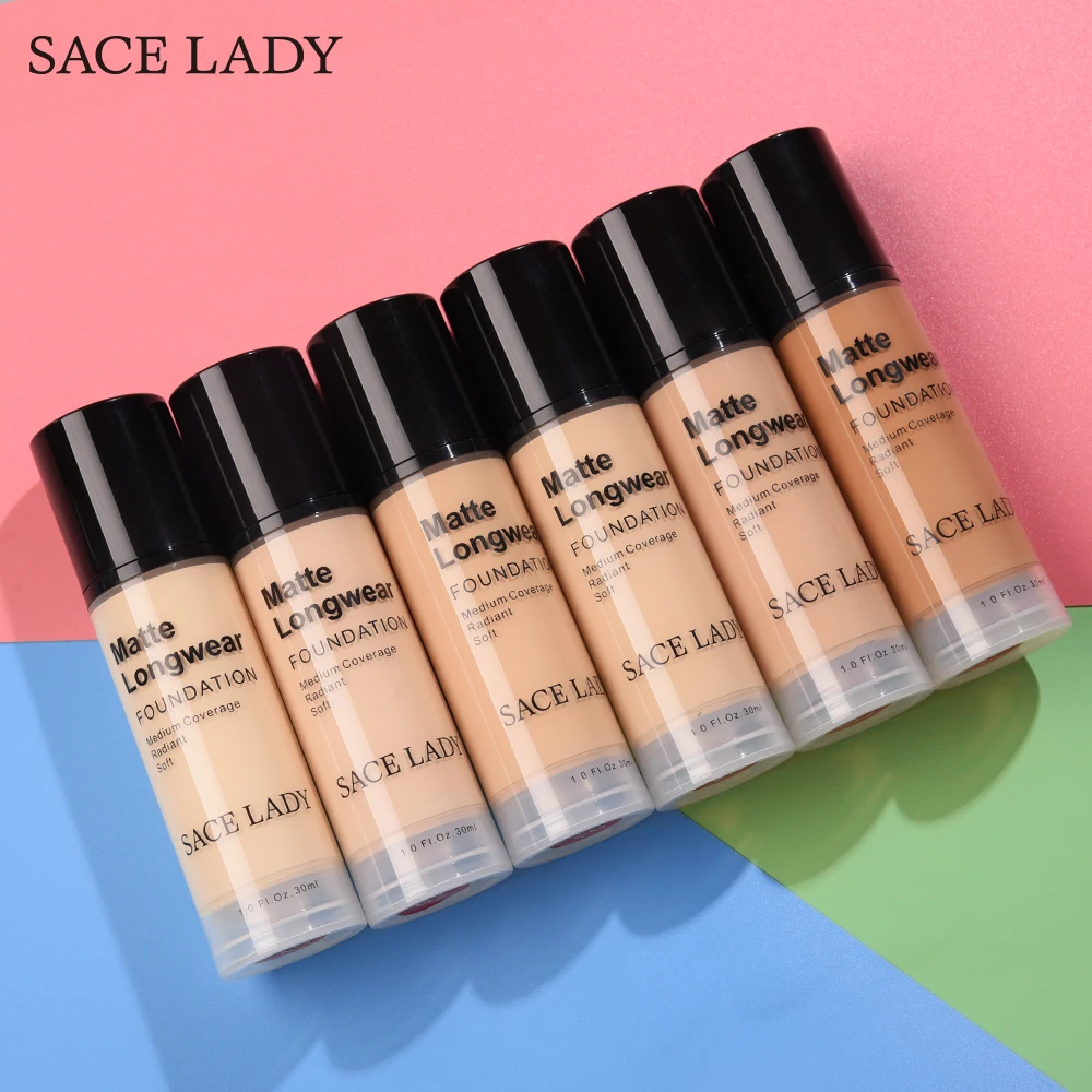 SACE LADY 30 мл основа для макияжа лица профессиональная макияж темной кожи Матовый