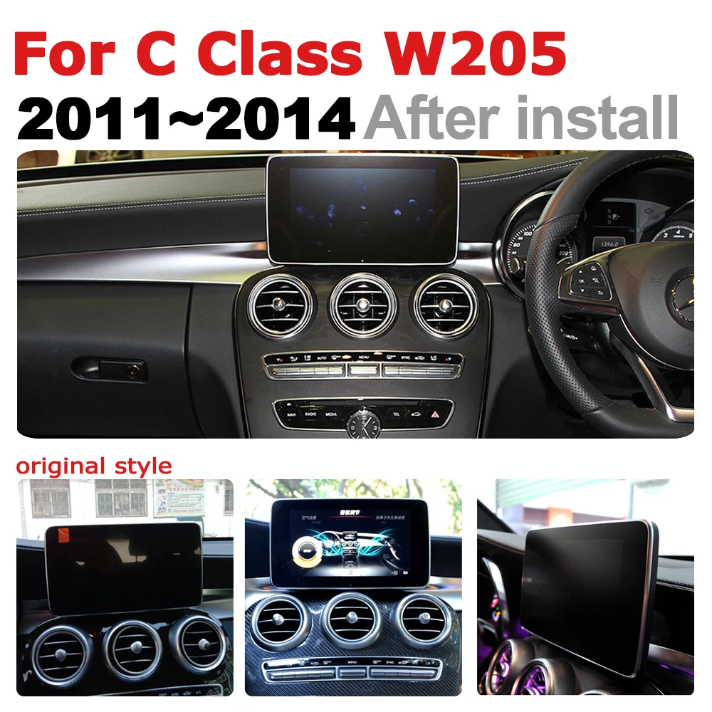 Автомагнитола gps Android навигация для Mercedes Benz C Class W205 2011~ NTG AUX Стерео Мультимедиа сенсорный экран стиль
