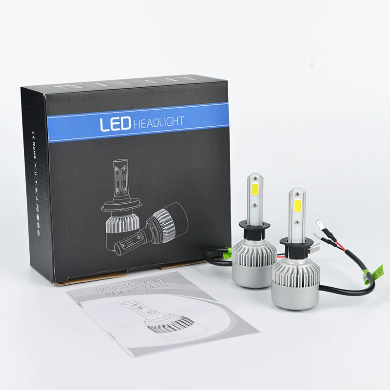 LDDCZENGHUITEC светодиодные лампы для автомобильных фар H4/H7/H11/H13/9005/9006(Подол короче спереди и длиннее сзади) фары дальнего и ближнего света светодиодный фары 8000LM 6500 к авто светодиодный фары 12v