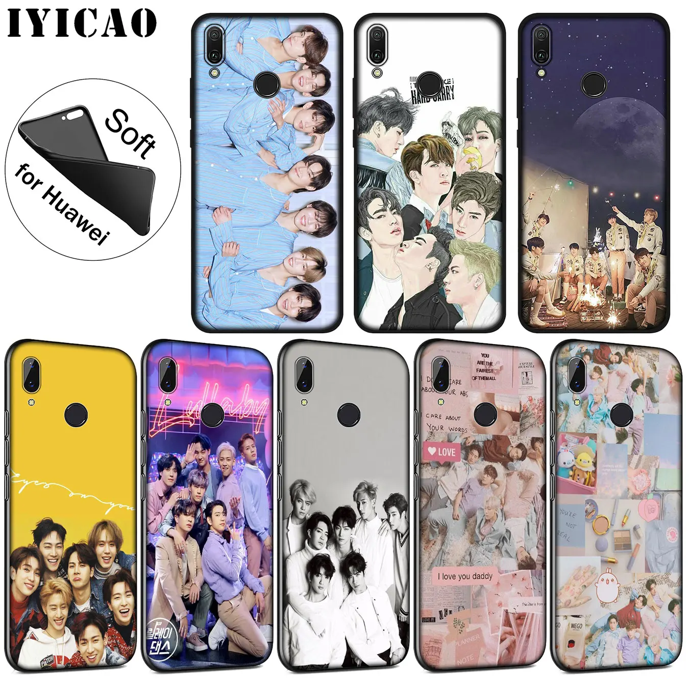 IYICAO мальчик группа Kpop GOT7 клиент мягкий чехол высокого качества для Huawei P30 P20 Pro P10 P9