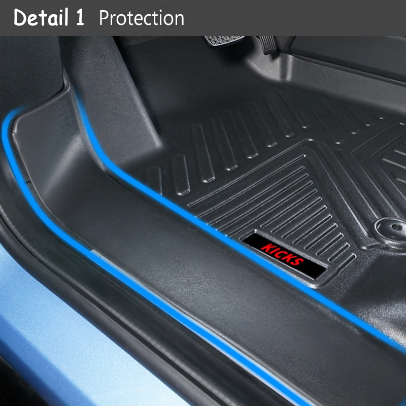 Новые TPE пользовательские автомобильные коврики для Nissan Kicks колодки для ног автомобильный Автомобильный коврик аксессуары для укладки