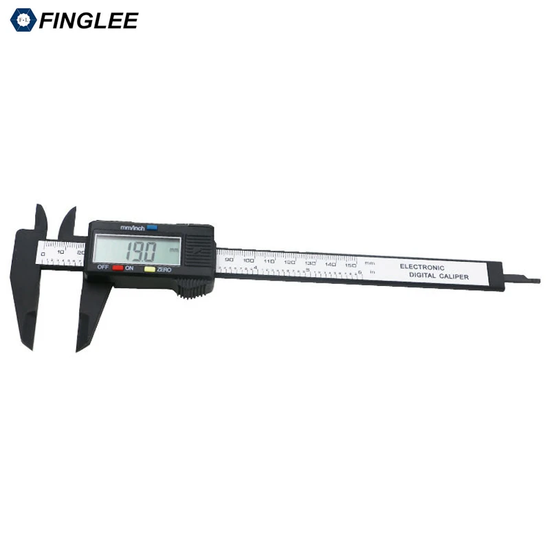 Штангенциркуль цифровой электронный из углеродного волокна 6 дюймов 150 мм|tools