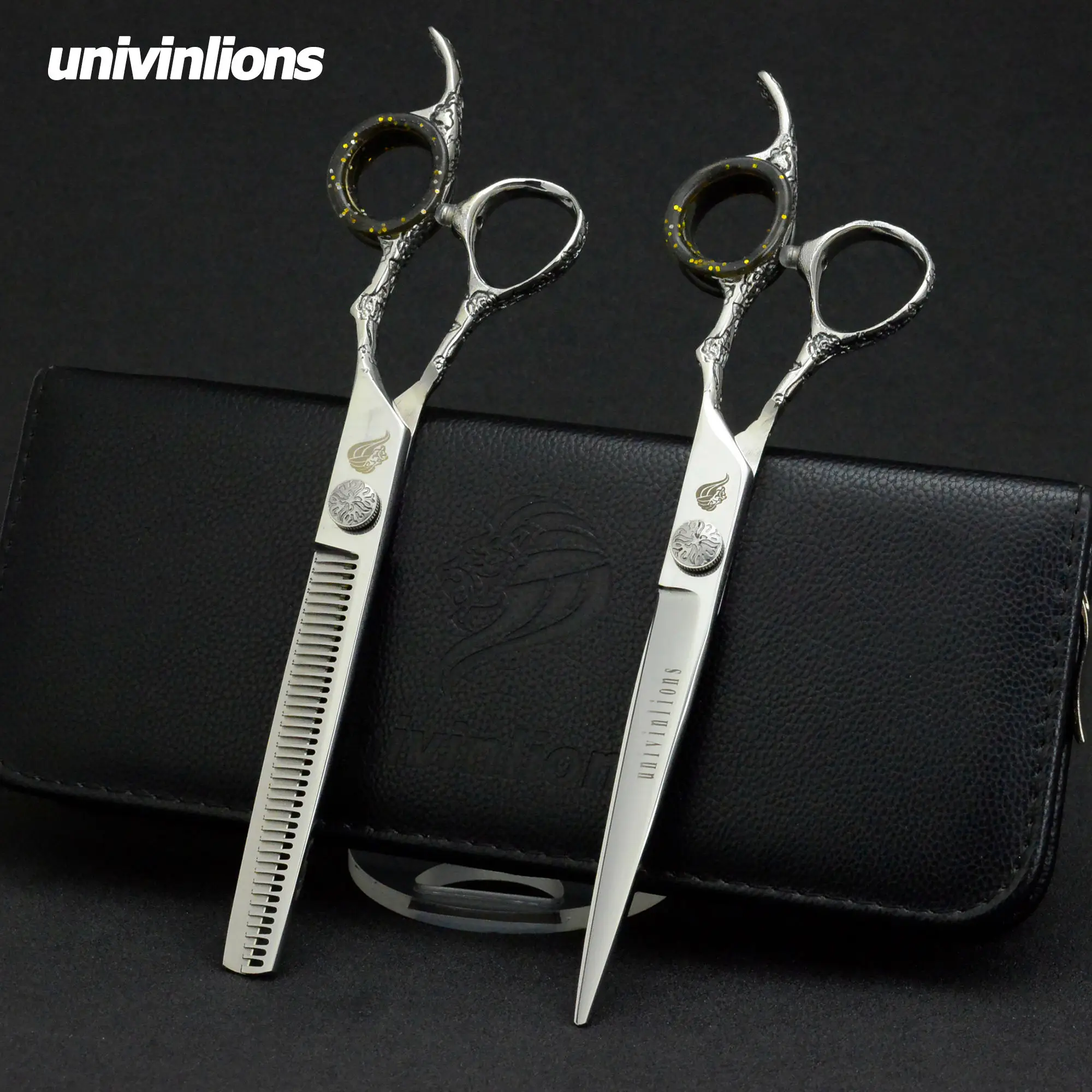 Univinlions 7 &quotножницы для стрижки волос Профессиональные ножницы Парикмахерские