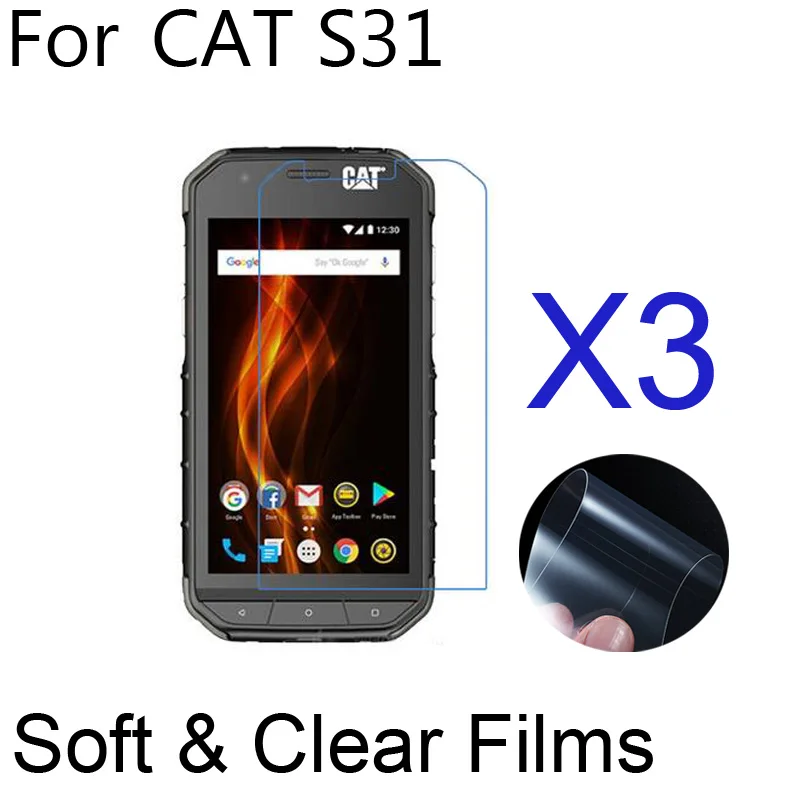 Мягкие ультрапрозрачные Защитные пленки для CAT S31/S61 3 шт./лот Защитная пленка экрана мобильного телефона