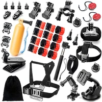 for gopro accessories set for go pro hero 10 9 8 7 6 5 4 max 3 way selfie stick for eken h8r for xiaomi for yi eva case vs77