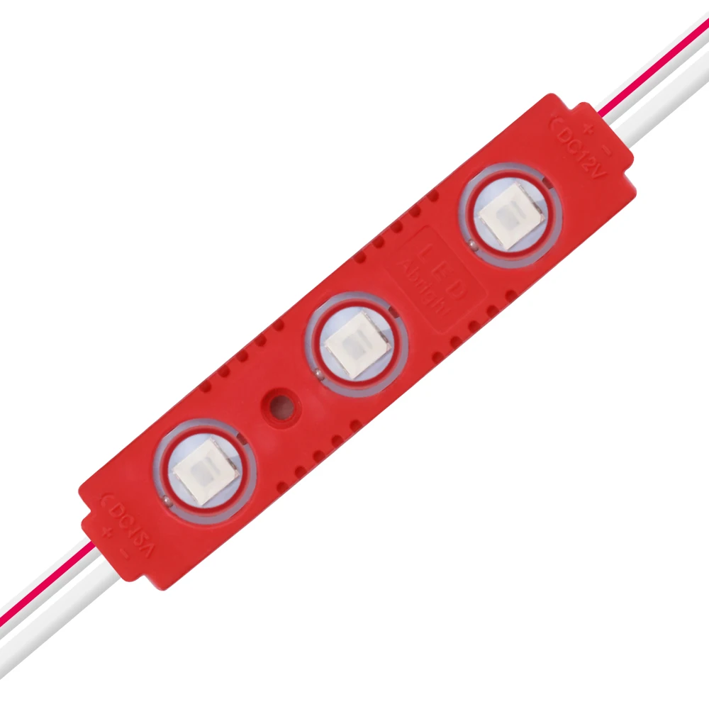 20 шт. светодиодный модуль 5054 SMD 3 s DC 12V IP65 Водонепроницаемый Инжектор объектив для