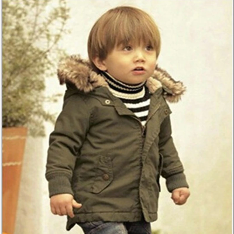 Kids warm Winter Coats Baby Boys Outerwear Parka Jacket Boy cotton Down Parkas 6M 12M 2 3 4 5 years |