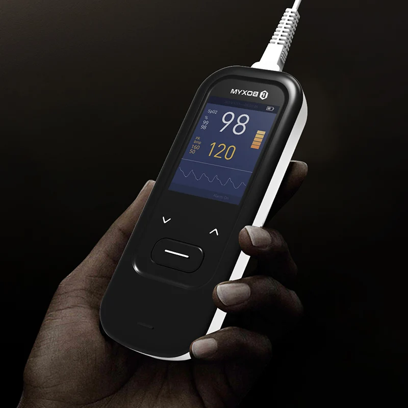 BOXYM палец импульса измеритель пульса SpO2 PR OLED Перезаряжаемые CE медицинской оксиметр de Dedo монитор сердечного ритма