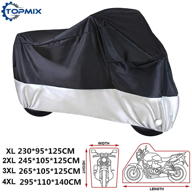 XL 2XL 3XL 4XL Высокое качество черный/серебристый 210D Водонепроницаемый чехол для