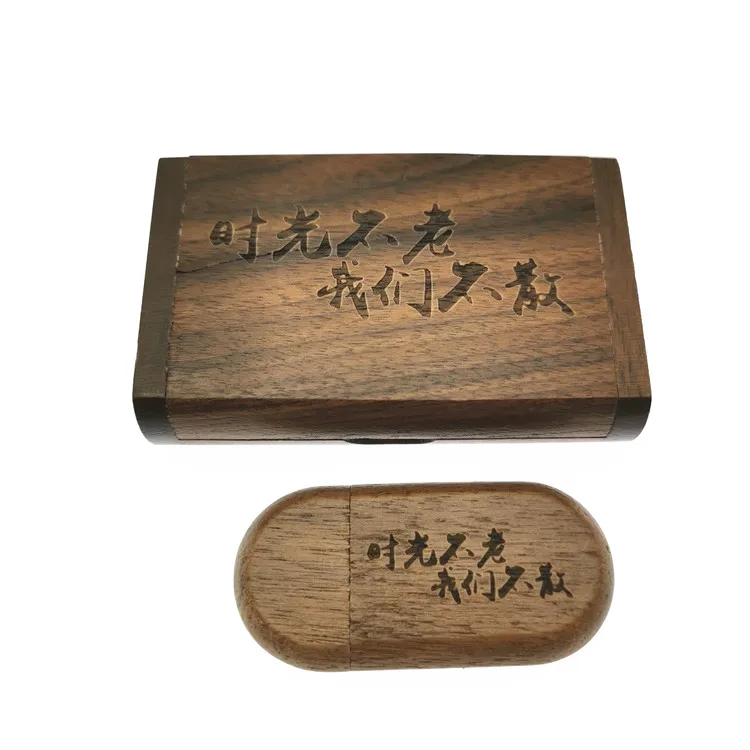 High Speed USB 3.0 (One PCS FREE LOGO) wooden usb + box Flash Drive pendrive 8gb 16gb 32gb 64gb photography wedding gift | Компьютеры и