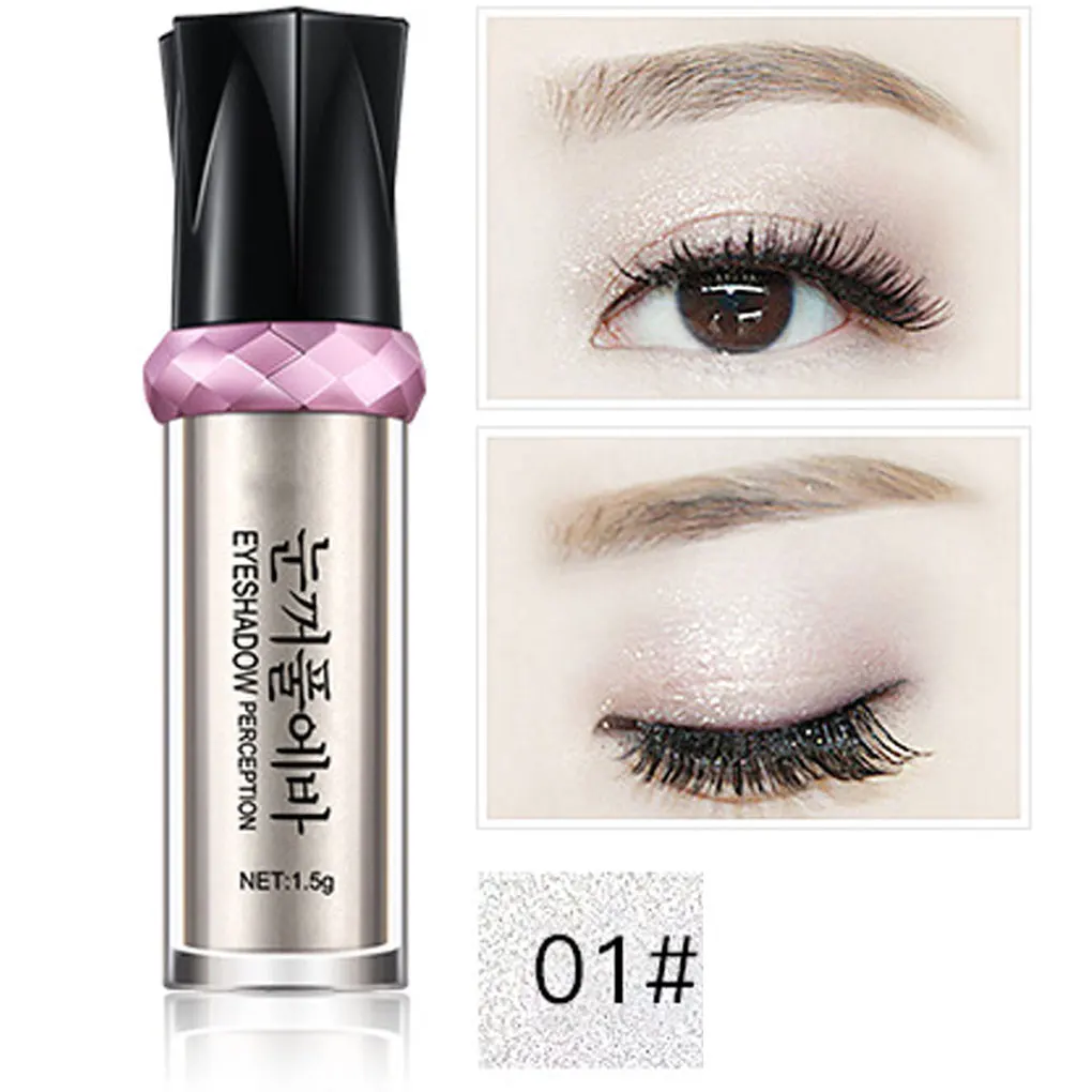 NO.1 BGVfiveColorful тени для век водонепроницаемые влагостойкие монохромные рулонные тени для век Пудра мерцающие рулонные шарики хайлайтер - Цвет: NO.1