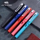 Jinhao599a перьевая ручка чернильная ручка прозрачная пластиковая ручка Stylo Plume Vulpen Stilografica канцелярский подарок для студента ручка опционально
