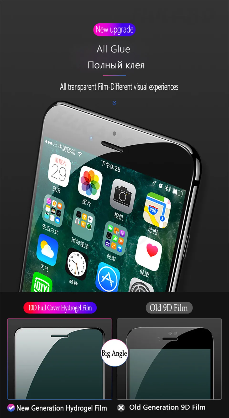 Новинка 10D полное покрытие мягкая Гидрогелевая пленка для iPhone X XR XS Max Защитная пленка для экрана для iPhone 8 7 6S Plus 6(не стекло