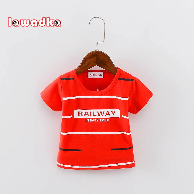 Striped Sport Baby Girls Boys t-shirt Short Sleeve t-shirts for boys Cotton Children Clothes | Детская одежда и обувь