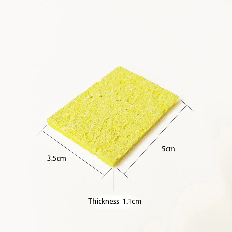 10PCS 5x3.5x1.1cm 10PSC желтый Губка для припоя очиститель для электросварки паяльник паяльная станция пистолет - Цвет: 10PCS 5x3.5x1.1cm