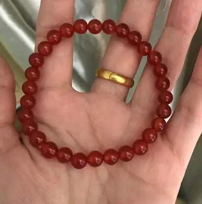 red agate Yowei браслет из натурального бисера для унисекс Аметист роза с кварцевым тигровым глазом Лазурит Агат натуральный драгоценный камень ювелирные изделия - Цвет камня: red agate