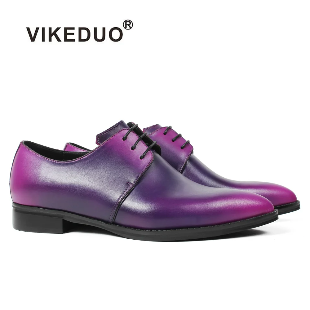 Vikeduo пикантные женские туфли дерби фиолетовый 2019 Новая мода китайский бренд