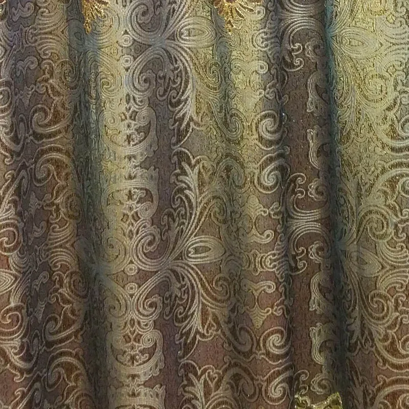 Занавеска с цветочной вышивкой для дворца занавеска серебристо золотистая