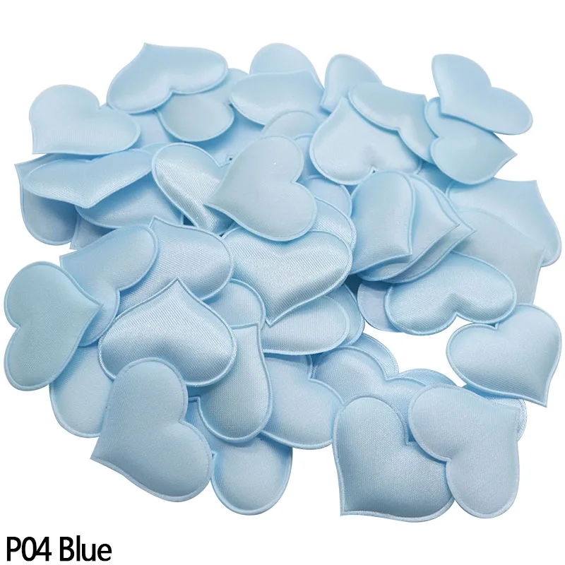 P04 Blue 100 шт/12 г 3 см романтическая кровать конфетти в форме сердца губчатые лепестки для свадебного украшения комнаты стол Конфетти подарок на день Святого Валентина принадлежности - Цвет: P04 Blue