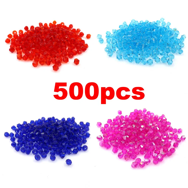 Стеклянные кристаллы двухконусные граненые бусины свободный разделитель бисер