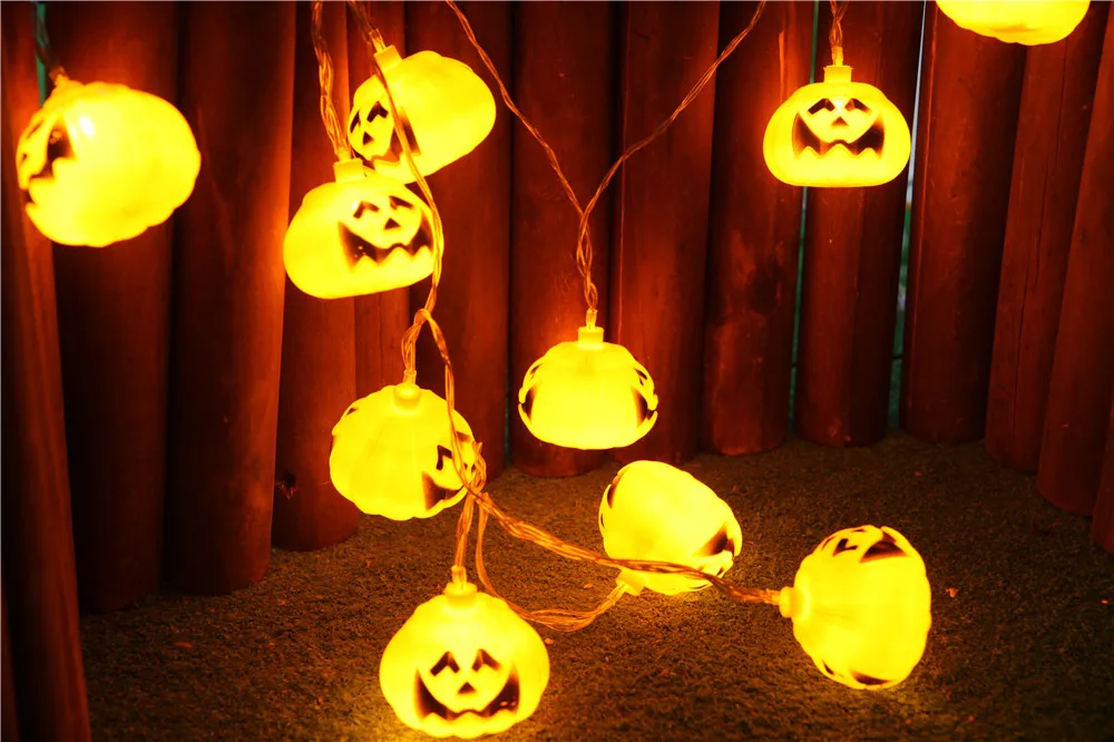 2018 New Hot Halloween Party Ghost Festival Pumpkin LED Battery Lantern String Decoration Home Decor | Освещение