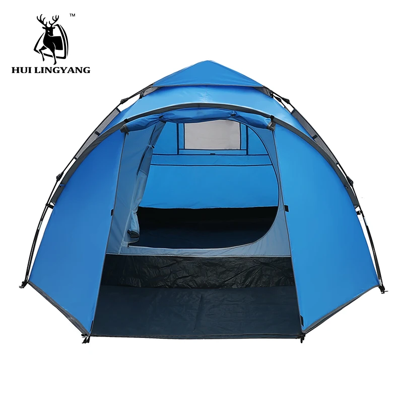 HUI LINGYANG throw tent outdoor automatic tents throwing pop up waterproof camping hiking large family | Спорт и развлечения