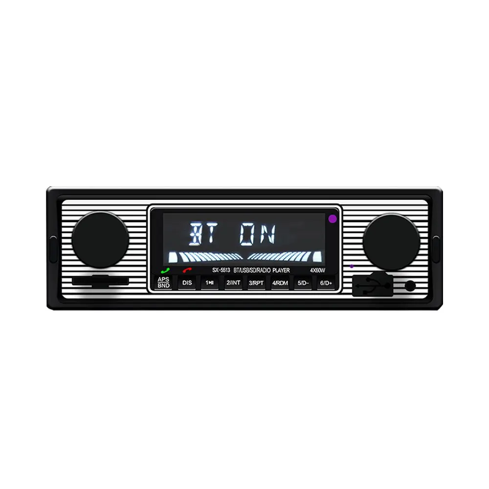 Винтажное Радио Bt mp3 плеер стерео USB AUX Классическая автомобильная стереосистема U
