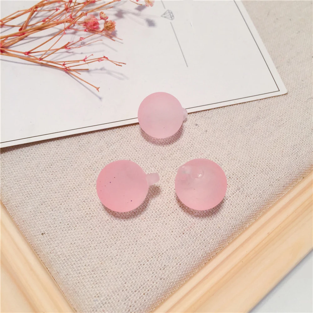 QOOKOO я 10 шт./упак. прозрачный Стекло круглый шар брелок кулон Смола DIY Craft Бусины