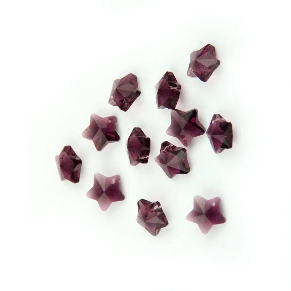 Новинка 2000 шт. Аметистовые бусины освещение 14 мм хрустальные Звездные в 1