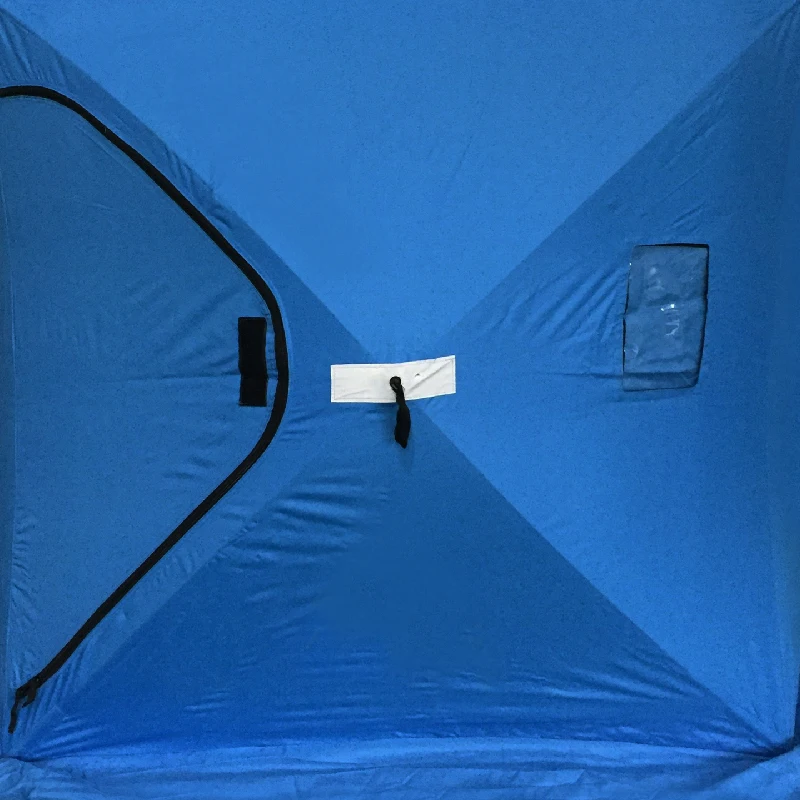 Outdoors Portable 3 Person Ice Fishing Tent with Ventilation Windows and Carry Pack | Tents