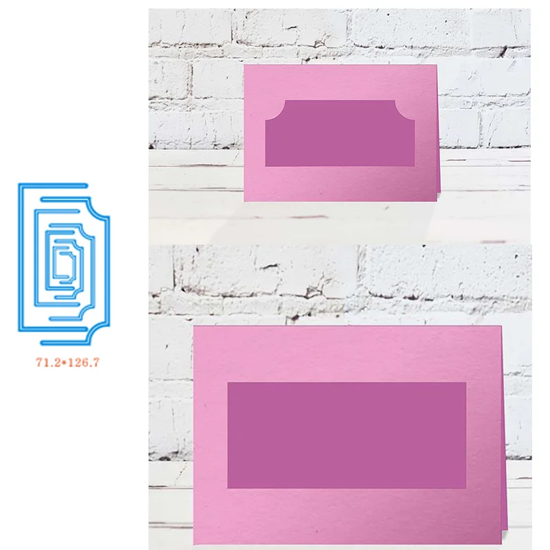 1 Square Frames Рамка и буквы слова металлические Вырубные штампы DIY Скрапбукинг альбом бумажные карты тиснение ремесла шаблон - Цвет: 1 Square Frames