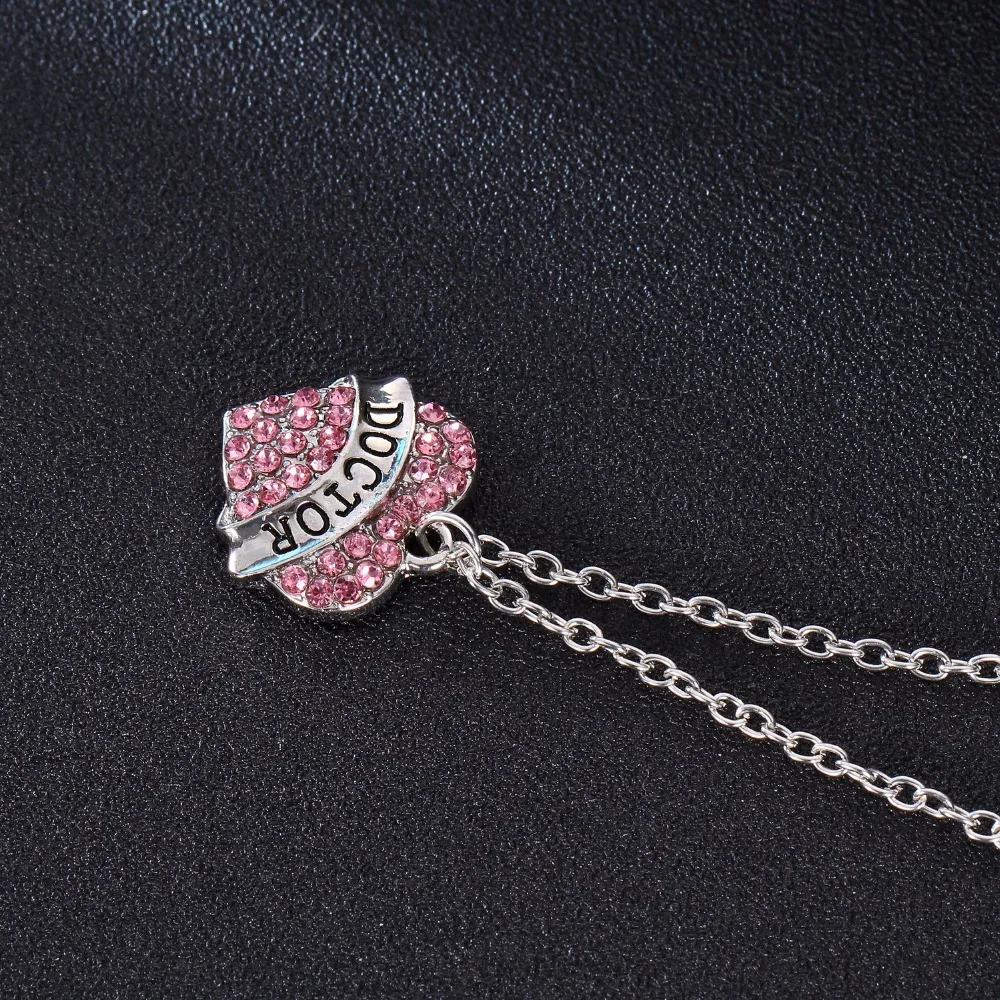 Женское ожерелье с подвеской в виде сердца кристаллами | Украшения и аксессуары