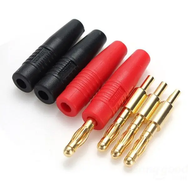 Super Deal 4Pcs B7 4mm Wire Music Speaker Cable Banana Plug Connector | Обустройство дома