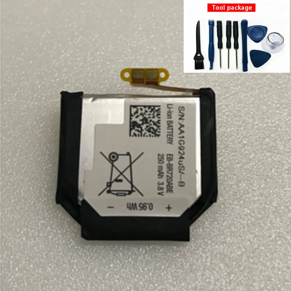 

EB-BR720ABE Original size Battery 250mah for Samsung Gear S2 S2 classic R720 Gear S2 classic R732 Smart Watch batteries +TOOL