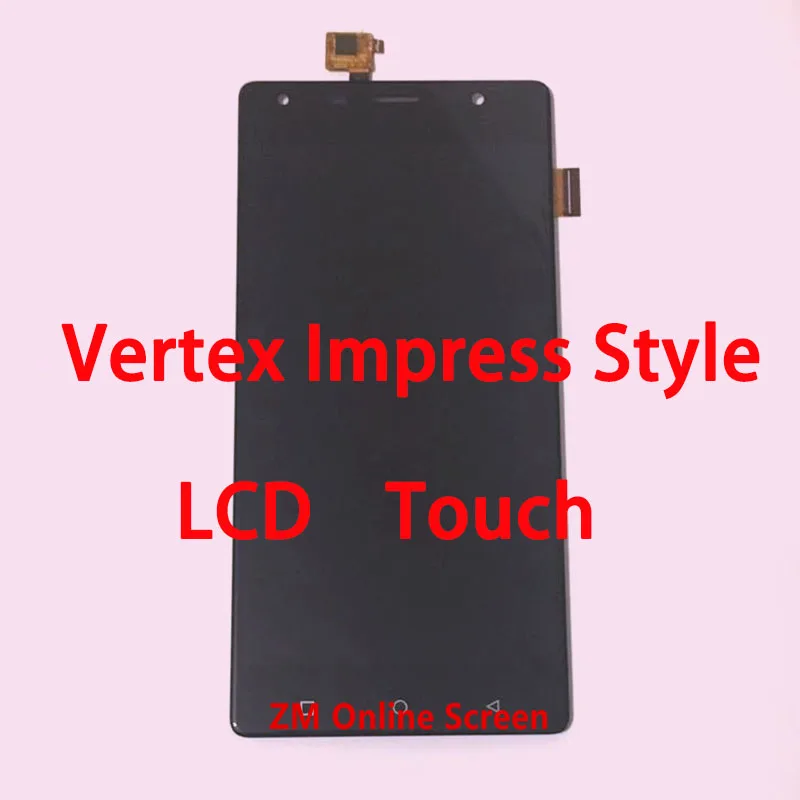 ЖК дисплей RYKKZ для Vertex impress Style сменный дигитайзер сенсорного экрана с