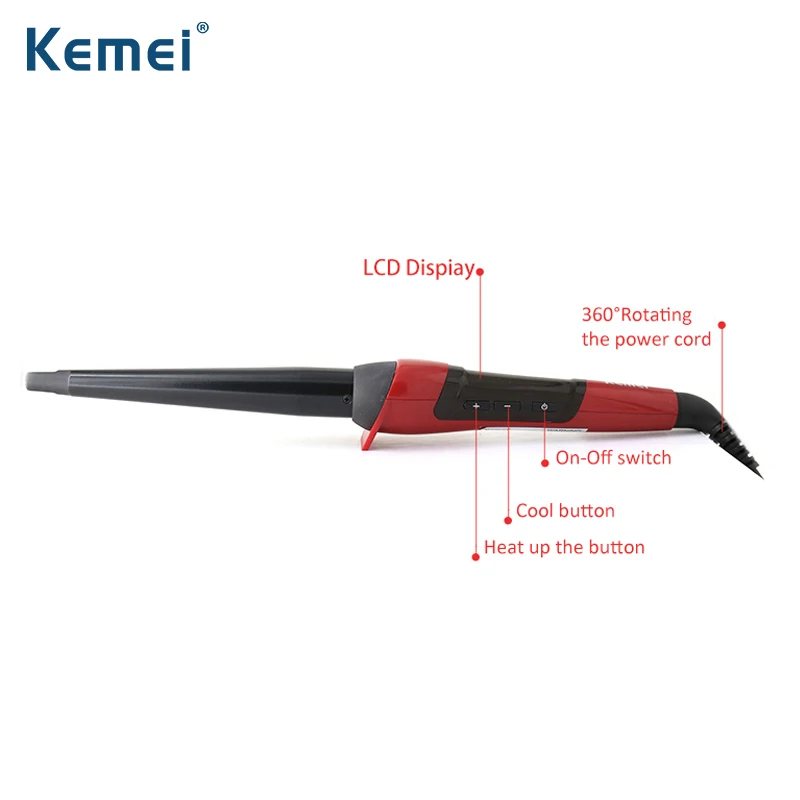 Kemei3110 плойка для завивки волос Новый стиль бигуди профессиональный 55 Вт вьющееся