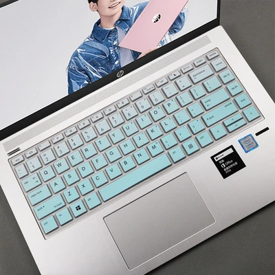 Gradient Skyblue Для hp Probook 440 G5 66 245 246 G6 840 820 G3 450 G4 EliteBook 1040 G3 14 дюймов Чехол для клавиатуры ноутбука протектор Кожаный силикон - Цвет: Gradient Skyblue