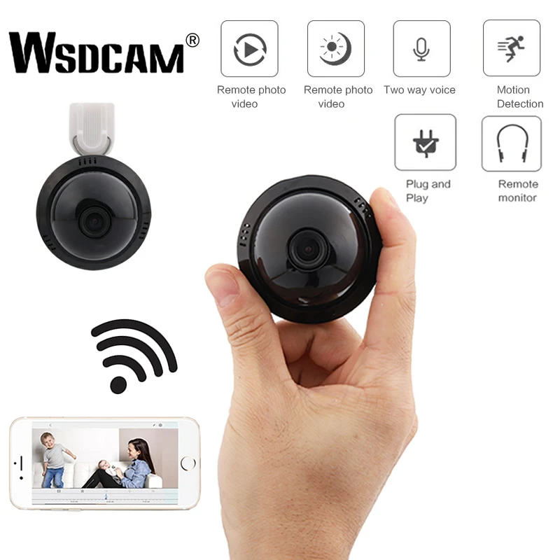 

Wsdcam E09 Мини HD 1080P IP камера Wifi камера наблюдения CCTV инфракрасная камера обнаружения движения Спортивная камера видео рекордер