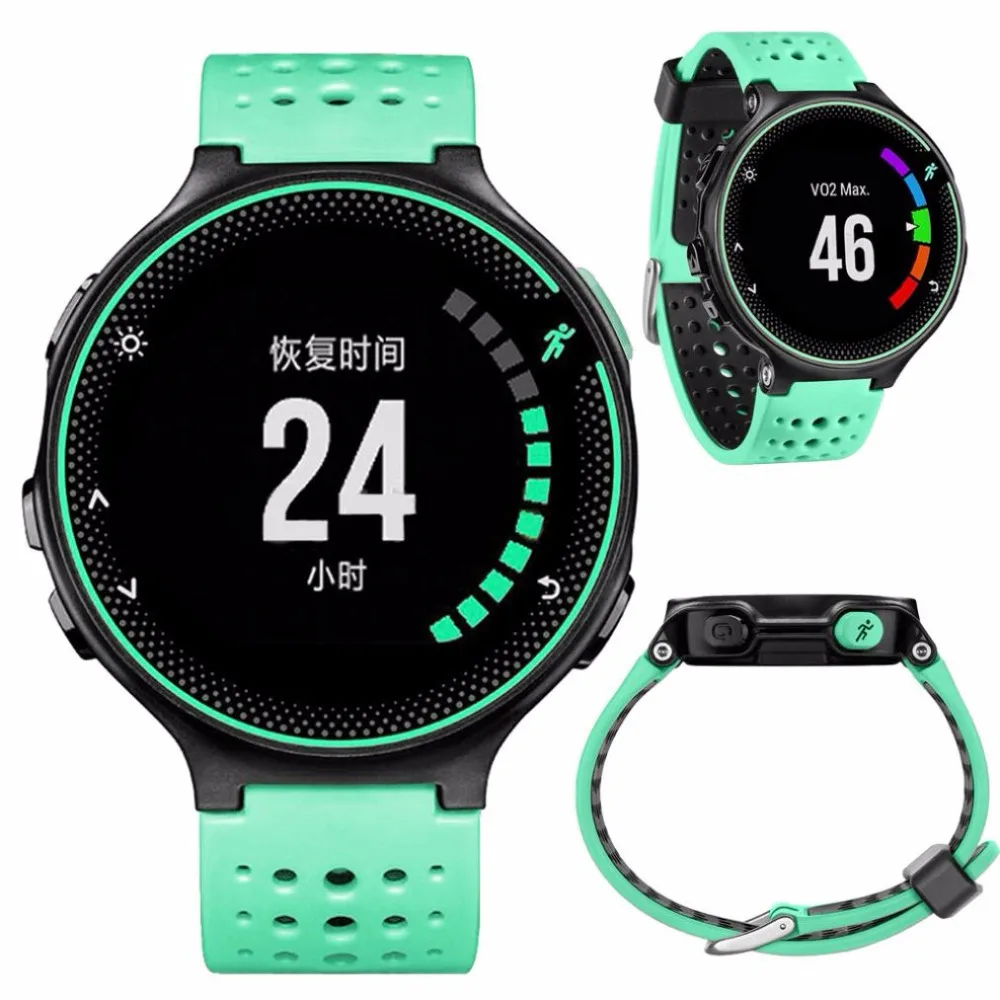 Ремешок для наручных часов 2 в 1 сменный мягкий силиконовый браслет Garmin Forerunner