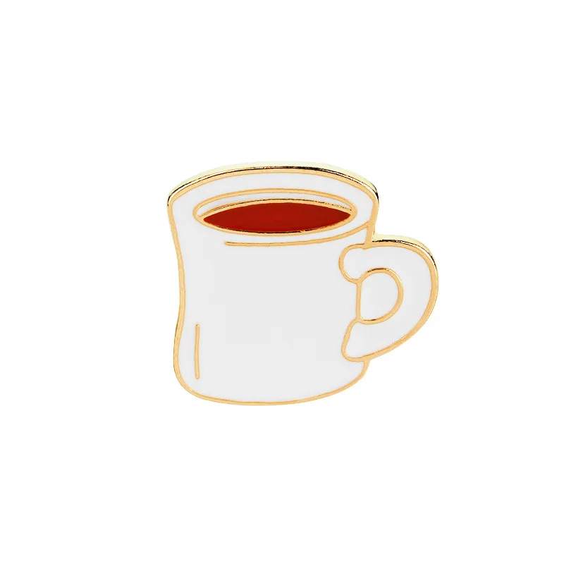 2018 Новое поступление милый мультфильм эмали Pin броши для Для женщин кофе Cuo
