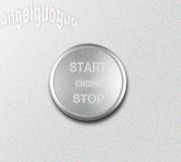 sliver button cover 3 цвета автомобильный двигатель кнопка запуска стоп кольцо зажигания Накладка крышки для Jaguar E-pace Epace XJ XJL-20 декоративные аксессуары - Название цвета: sliver button cover