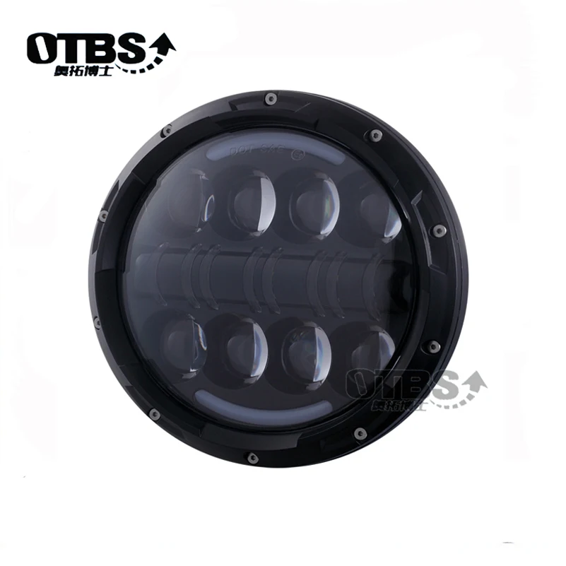OTBS 7 &quotКруглый 80 Вт дальний и ближний свет светодиодный налобный фонарь ДХО фара