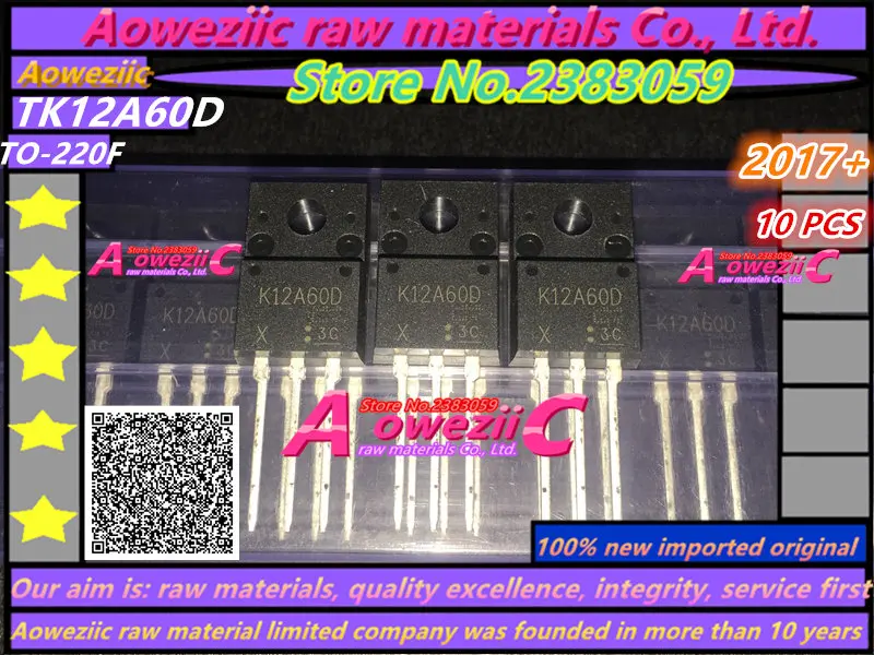 

ТРАНЗИСТОР Aoweziic TK12A60D, K12A60D, 2017, 100, TO-220F в, 600 в