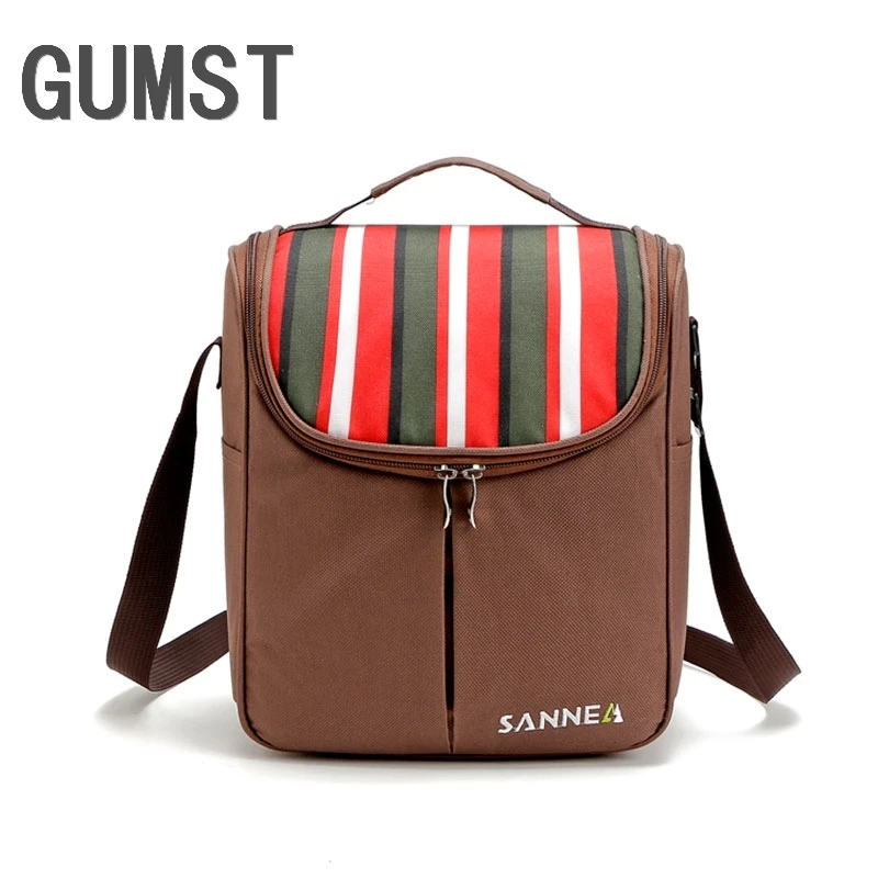 Термосумка GUMST 7 л из ткани Оксфорд, хлопчатобумажная сумка для обеда с жемчугом для детей, сумка-холодильник для еды и пикника, Изолированные сумки для хранения и сохранения свежести