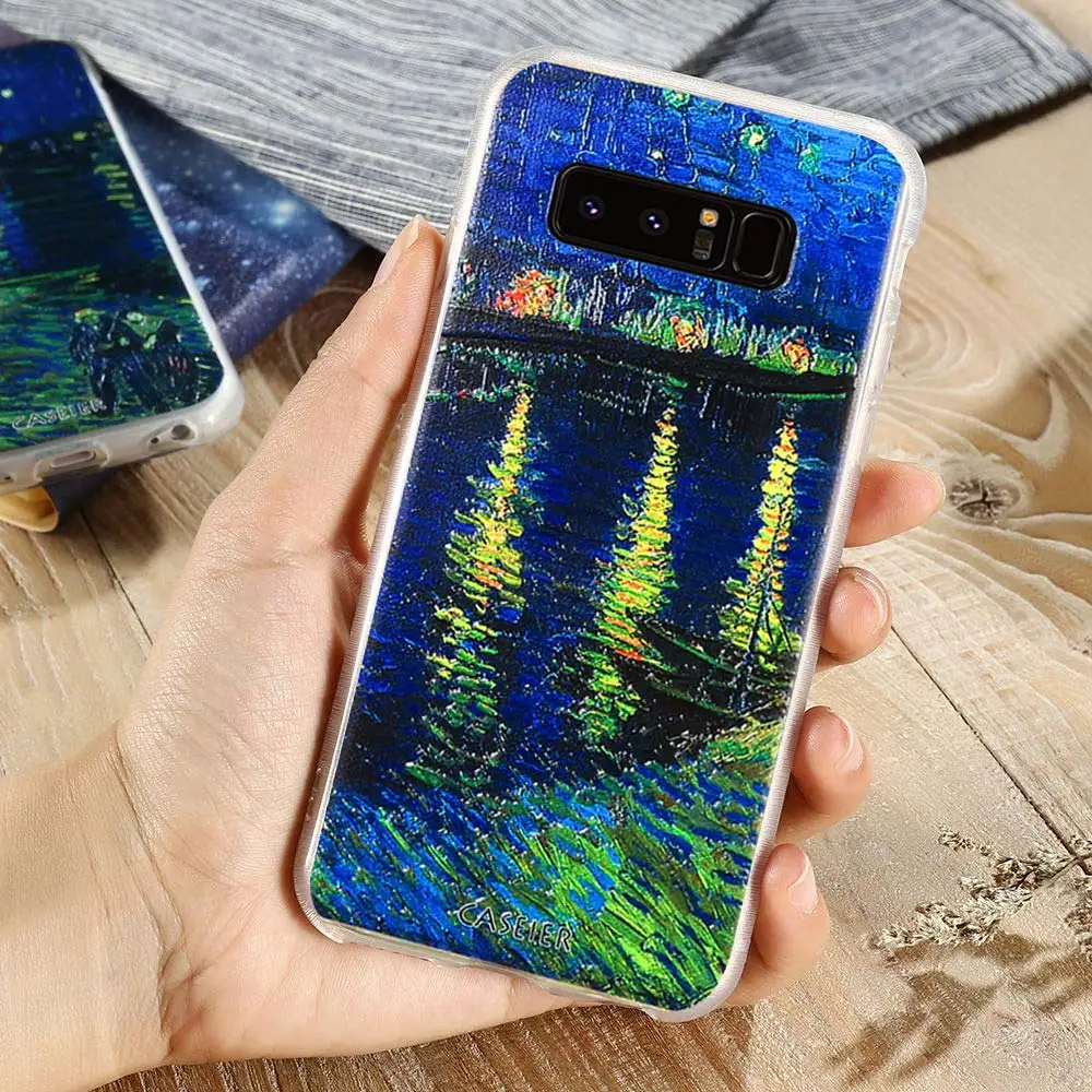 Caseier выбивает чехол для телефона Samsung Galaxy S8 плюс мягкий силиконовый Note 8 Звездная