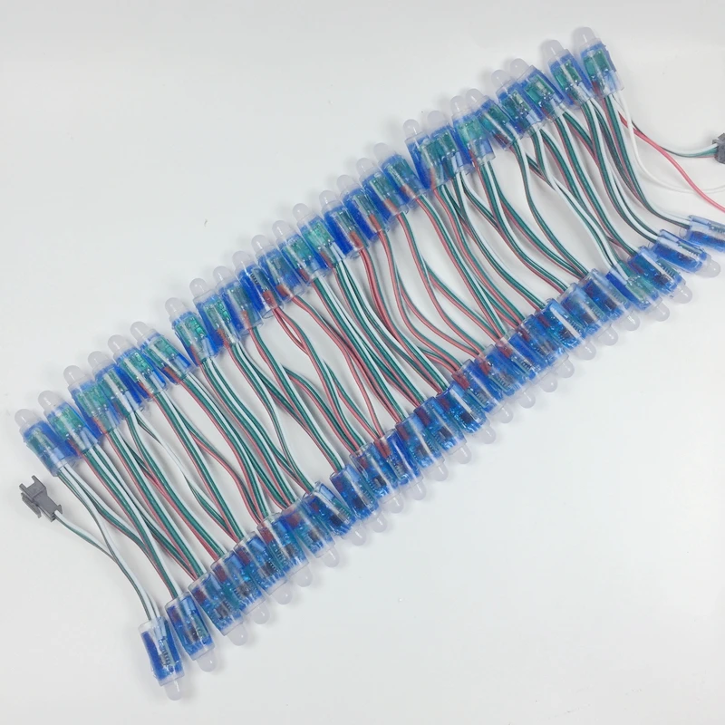100 шт./лот 12 мм WS2811 2811 IC RGB светодиодный пиксельный модуль гирлянда IP68 5 в
