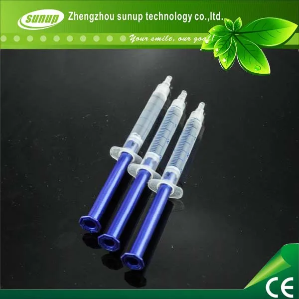 (10 шт./Лот) 3 мл отбеливание зубов с мятным вкусом домашний шприц для отбеливания 44%