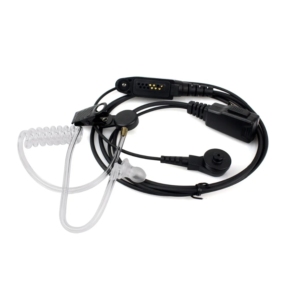Скрытый акустический трубчатый наушник PTT MIC для Kenwood TK2107 TK3107 BAOFENG UV 5R 888s Motorola