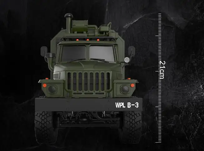 1/16 Урал шесть-водить военные карты командный автомобиль в натуральную величину для контроллера с дистанционным управлением модифицированный автомобильный B36 игрушка 6x6 Крест rc