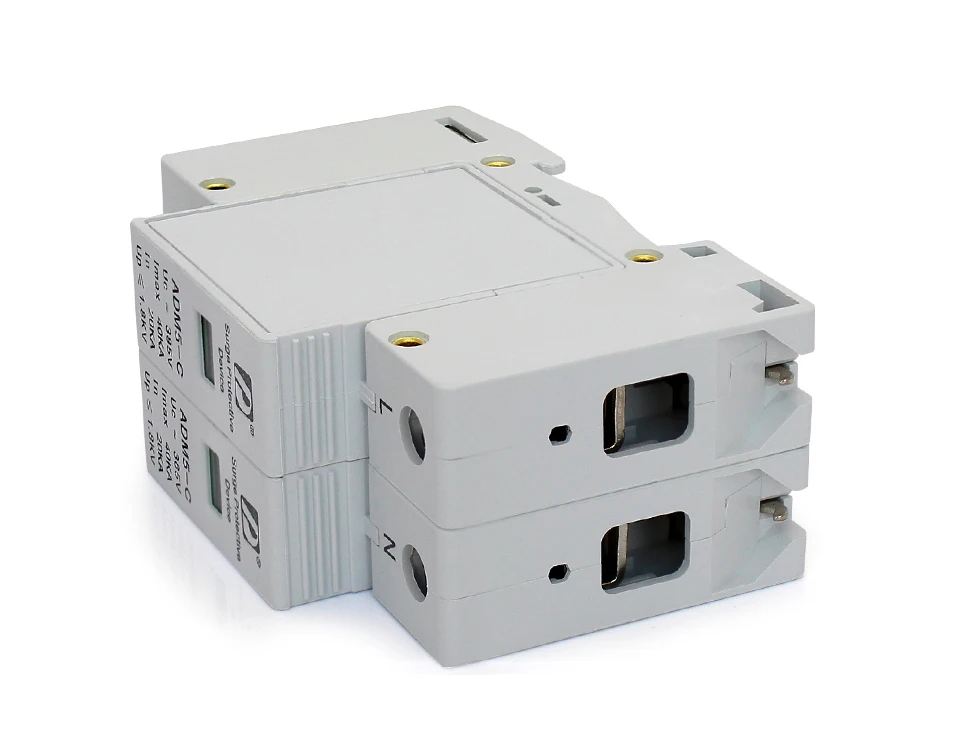 Высокое качество 20-40kA 2P+ N 110V 220V 380V AC din-рейка SPD низкое напряжение устройство защиты от перенапряжений